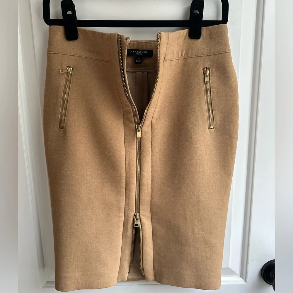 Classic with an edge! EUC Ann Taylor Pencil Skirt Size 2P - Picture 3 of 8